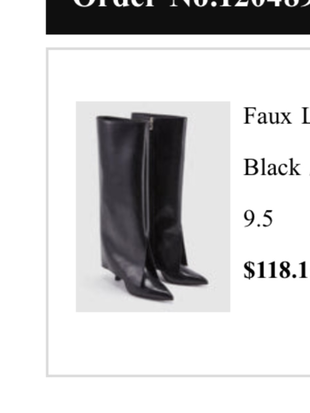 Urban Revivo Black Knee-High Pointed-Toe Heeled Boots